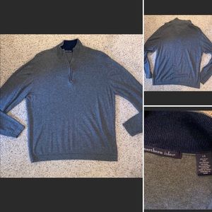 Northern Isles Silk Cashmere Sweater 1/4 zip